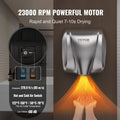 Devanti 1800W Commercial Hand Dryer Stainless Steel Auto Warm Wind
