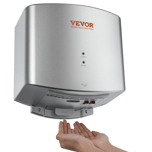 Heavy Duty 1400W Automatic Hand Dryer Warm Air High Speed ABS 220V