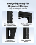 12U Wall Mount Server Rack 68kg Carbon Steel Open Frame Black