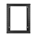 12U Wall Mount Server Rack 68kg Carbon Steel Open Frame Black