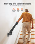 Wall Mounted Stair Handrail 3665mm Black Aluminum 32mm Pipe