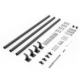 Wall Mounted Stair Handrail 3665mm Black Aluminum 32mm Pipe