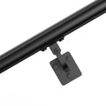 Wall Mounted Stair Handrail 3665mm Black Aluminum 32mm Pipe