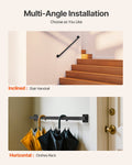 Wall Mounted Stair Handrail 910mm Black Iron 113kg Industrial
