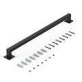 Wall Mounted Stair Handrail 910mm Black Iron 113kg Industrial