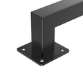 Wall Mounted Stair Handrail 910mm Black Iron 113kg Industrial