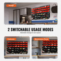 48-Bin Wall Mounted Storage Rack Organizer Garage Tool Black Red