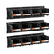 Wall Mounted Storage Bins 12pc Plastic Black Hardware Organiser