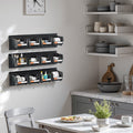 Wall Mounted Storage Bins 12pc Plastic Black Hardware Organiser