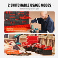 30-Bin Wall Mounted Storage Organizer Garage Tool Rack Black Red