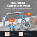Commercial Faucet with Pre-Rinse Sprayer, 36