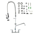 Commercial Faucet with Pre-Rinse Sprayer, 36