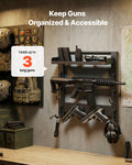 Gun Rack Wall Mount Heavy Duty Steel 3 Rifle Shotgun Holder