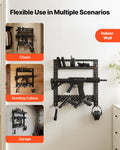 Gun Rack Wall Mount Heavy Duty Steel 3 Rifle Shotgun Holder
