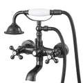 Wall Mount Clawfoot Tub Faucet Oil-Rubbed Bronze Handheld Shower