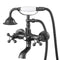 Wall Mount Clawfoot Tub Faucet Oil-Rubbed Bronze Handheld Shower
