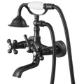 Wall Mount Clawfoot Tub Faucet Oil-Rubbed Bronze Handheld Shower