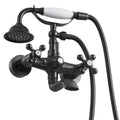 Wall Mount Clawfoot Tub Faucet Oil-Rubbed Bronze Handheld Shower