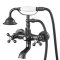 Clawfoot Tub Faucet, Wall Mount Bathtub Faucets with Handheld Shower, Vintage Oil-Rubbed Bronze Clawfoot Tub Filler Faucet Shower Kit with Adjustable Swing Arms & 360° Rotation Spout for Bathtubs