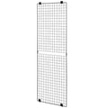 3x Grid Wall Panels 610x1828mm Black Wire Display Rack Storage