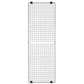 3x Grid Wall Panels 610x1828mm Black Wire Display Rack Storage