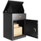 Mailbox 17.3L Outdoor Metal Steel Post Mount Letter