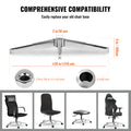 Office Chair Base 710mm Heavy Duty Universal Replacement Silver