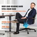 Office Chair Base Replacement, 710 mm, 1134 kg Static Load Capacity, Heavy Duty Universal Computer Desk Chair Stool Base Part with Reinforced Metal Legs, Desk Chair Base Replacement Parts, Black