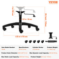 Office Chair Base 710mm Swivel 1134kg Load 100mm Stroke