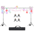 Backdrop Stand 198x300cm Adjustable Photo Video Studio Heavy Duty