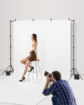 Backdrop Stand 213x300cm Adjustable Photo Studio Kit 3 Crossbars