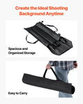 Backdrop Stand 213x300cm Adjustable Photo Studio Kit 3 Crossbars