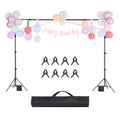 Backdrop Stand 213x300cm Adjustable Photo Studio Kit 3 Crossbars