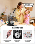 Button Maker Machine 32mm Pin Maker 500pcs Parts Circle Cutter