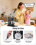 Button Maker Machine 58mm Pin Maker 500pcs Parts DIY Badges Black
