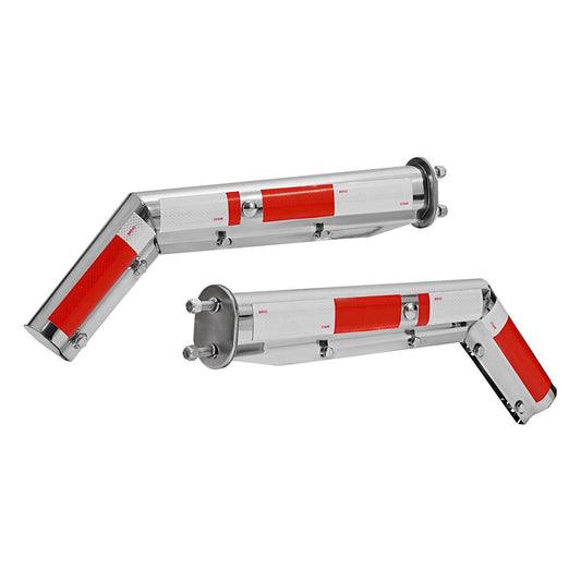 Stainless Steel Mud Flap Hangers 63.5mm Bolt Spacing Semi Truck 1 Pair