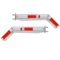 Stainless Steel Mud Flap Hangers 63.5mm Bolt Spacing Semi Truck 1 Pair