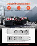 Stainless Steel Mud Flap Hangers with Light Cutouts, 2-1/2