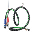 12FT Semi Truck Air Lines Kit with 2PCS Glad Hands, 3-in-1 Air Hoses & 7 Way ABS Electric Power Line, with 2PCS Gladhand Handles, 4PCS Seals and Tender Spring Kit for Semi Truck Trailer Tractor