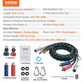 VEVOR 12FT Semi Truck Air Lines Kit 2x Glad Hands 3-in-1 Hoses 7 Way ABS