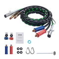 VEVOR 12FT Semi Truck Air Lines Kit 2x Glad Hands 3-in-1 Hoses 7 Way ABS