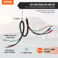 VEVOR Semi Truck Air Lines Kit 15FT 3-in-1 ABS Power 7-Way Plug Tractor