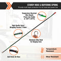 12FT Semi Truck Air Lines Kit 7-Way Plug ABS Power Line Hose