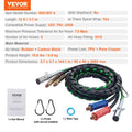 12FT Semi Truck Air Lines Kit 7-Way Plug ABS Power Line Hose