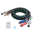 12FT Semi Truck Air Lines Kit 7-Way Plug ABS Power Line Hose