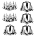 Axle Cover Combo Kit ABS Lug Nut Covers with Tools
