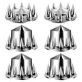 Axle Cover Combo Kit ABS Lug Nut Covers with Tools