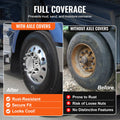 Front Axle Cover Combo Kit ABS Lug Nut Covers Tools