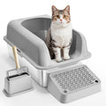 Stainless Steel Cat Litter Box XL 152mm Deep Enclosed Odour-Free