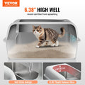 Stainless Steel Cat Litter Box XL 152mm Deep Enclosed Odour-Free
